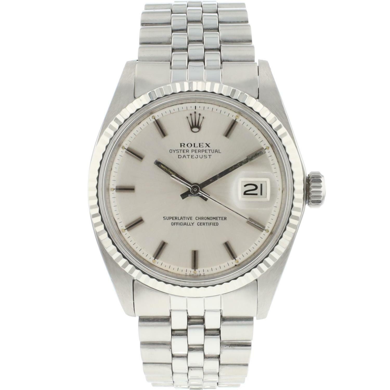 Rolex Datejust 36 Jubilee Fluted Silver Dial