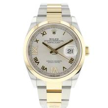 Thumbnail von Rolex Datejust 36 Steel Gold Oyster Silver Roman Diamond Dial