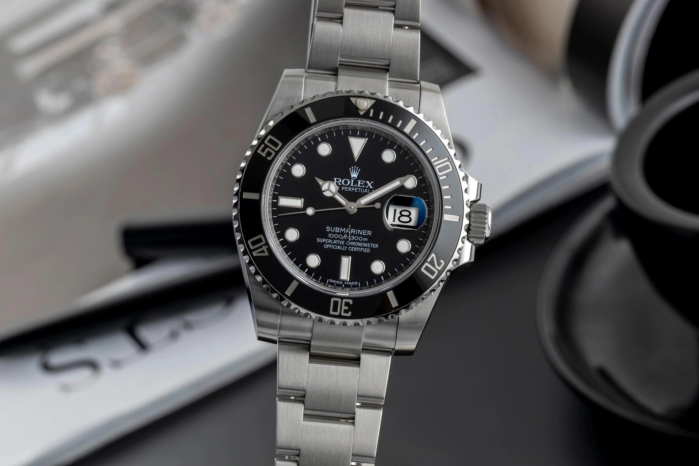 Rolex Submariner Date 40 Stahl Automatik Herrenuhr Ref. 116610LN B&P 2016