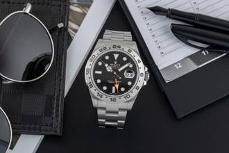 Thumbnail von Rolex Explorer II Black Dial Edelstahl Automatik Herrenuhr Ref. 216570 B&P 2015