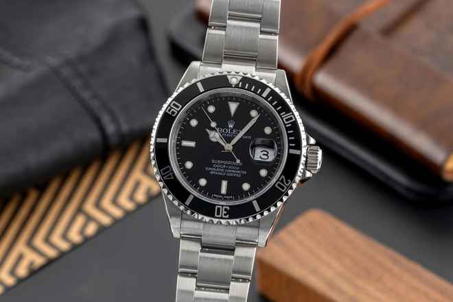 Rolex Submariner Date 1000ft Oyster Edelstahl Automatik Ref. 16610T V-Serie 