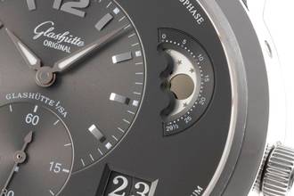 Thumbnail von Glashütte Original PanoMaticLunar XL Edelstahl Automatik Herrenuhr Ref. 90-02-36-12-05