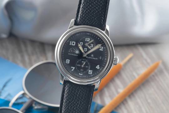  Blancpain Léman Time Zone Automatik Edelstahl Herrenuhr Ref. 2160-1130M-71  