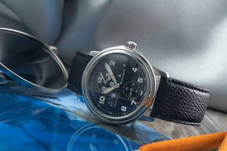 Thumbnail von Blancpain Léman Time Zone Automatik Edelstahl Herrenuhr Ref. 2160-1130M-71