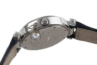 Thumbnail von Cartier Pasha 18K (0,750) Weissgold Diamant Zifferblatt Damenuhr Ref.WJ11902G