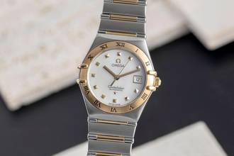 Thumbnail von Omega Constellation Ladies Stahl / Gold Automatik MOP Damenuhr Ref. 1391.71.00