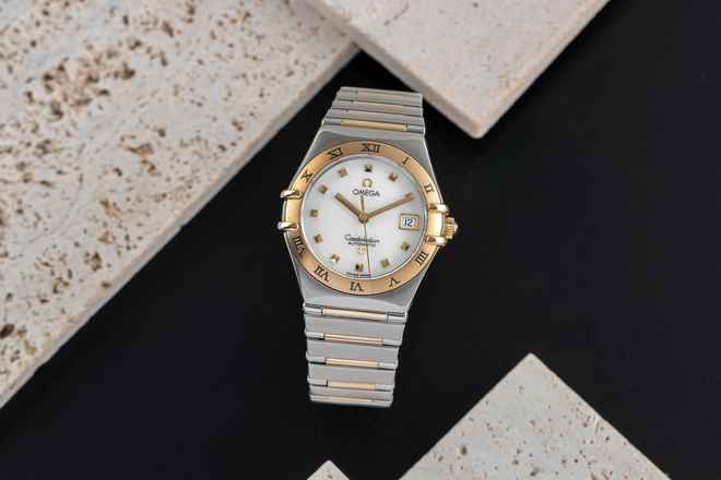 Omega Constellation Ladies Stahl / Gold Automatik MOP Damenuhr Ref. 1391.71.00 