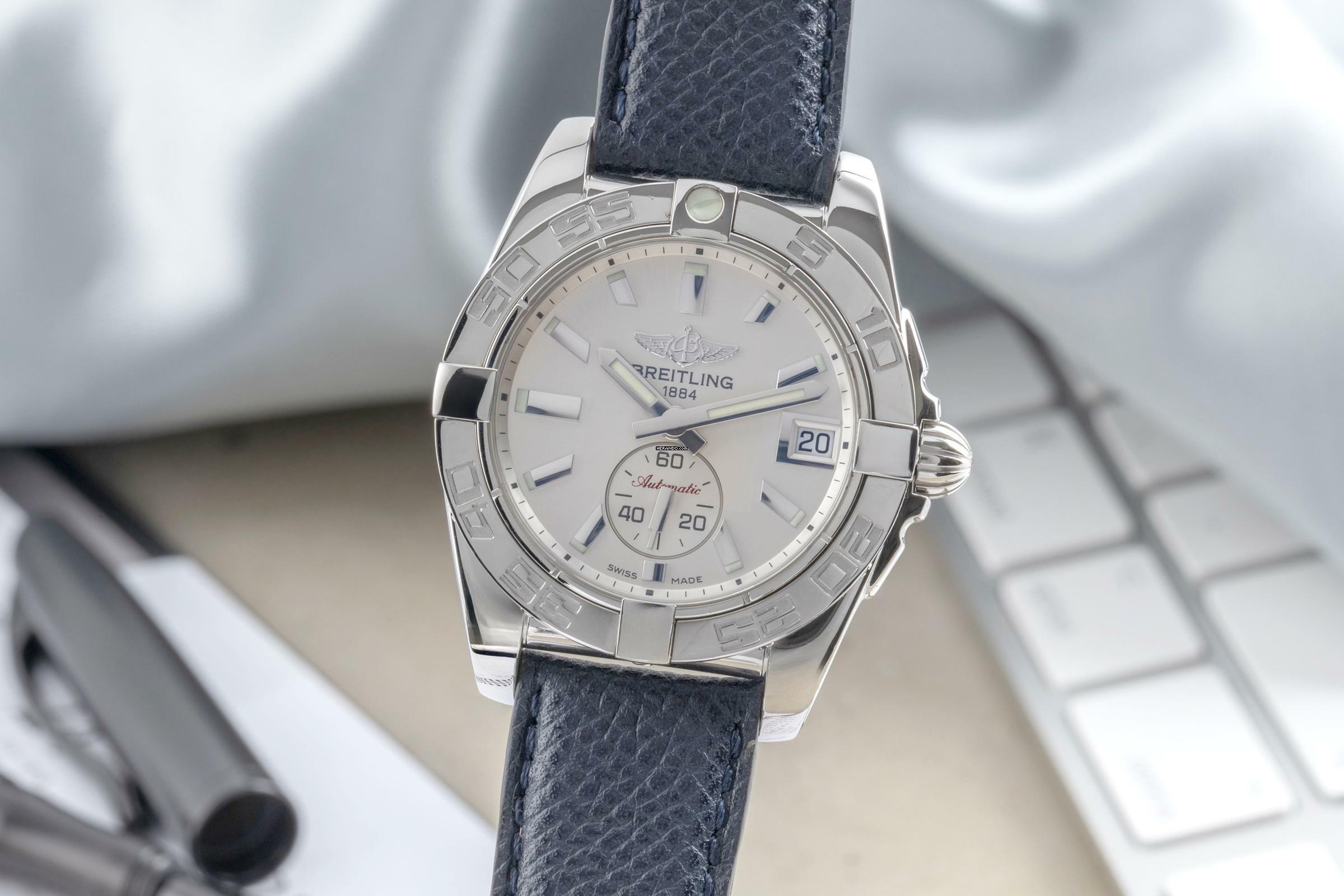 Breitling Galactic 36 Edelstahl Automatik Herrenuhr Ref. A3733012/G706 Papiere