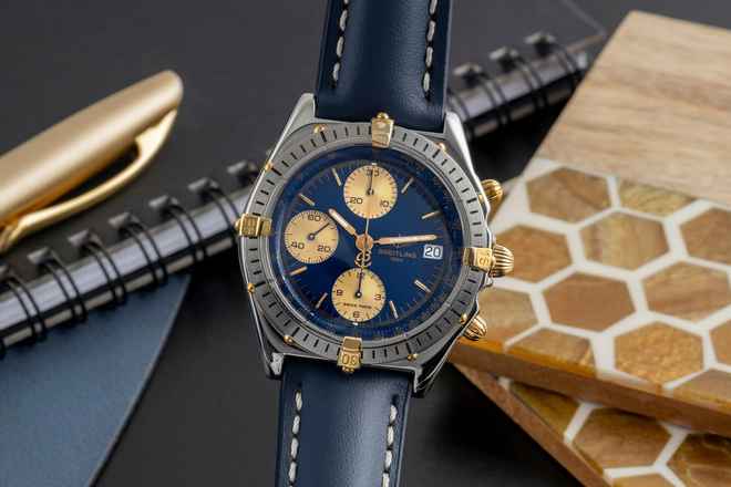  Breitling Chronomat Chronograph Stahl / vergoldet Automatik Ref. B13048 