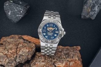 Thumbnail von Breitling Starliner Edelstahl Quarz Damenuhr Ref. A7134012/C778 B&P 2009