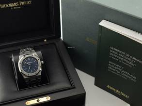 Thumbnail von Audemars Piguet Royal Oak Jumbo jumbo” Extra Thin 39mm Blue Dial Like New Full Set