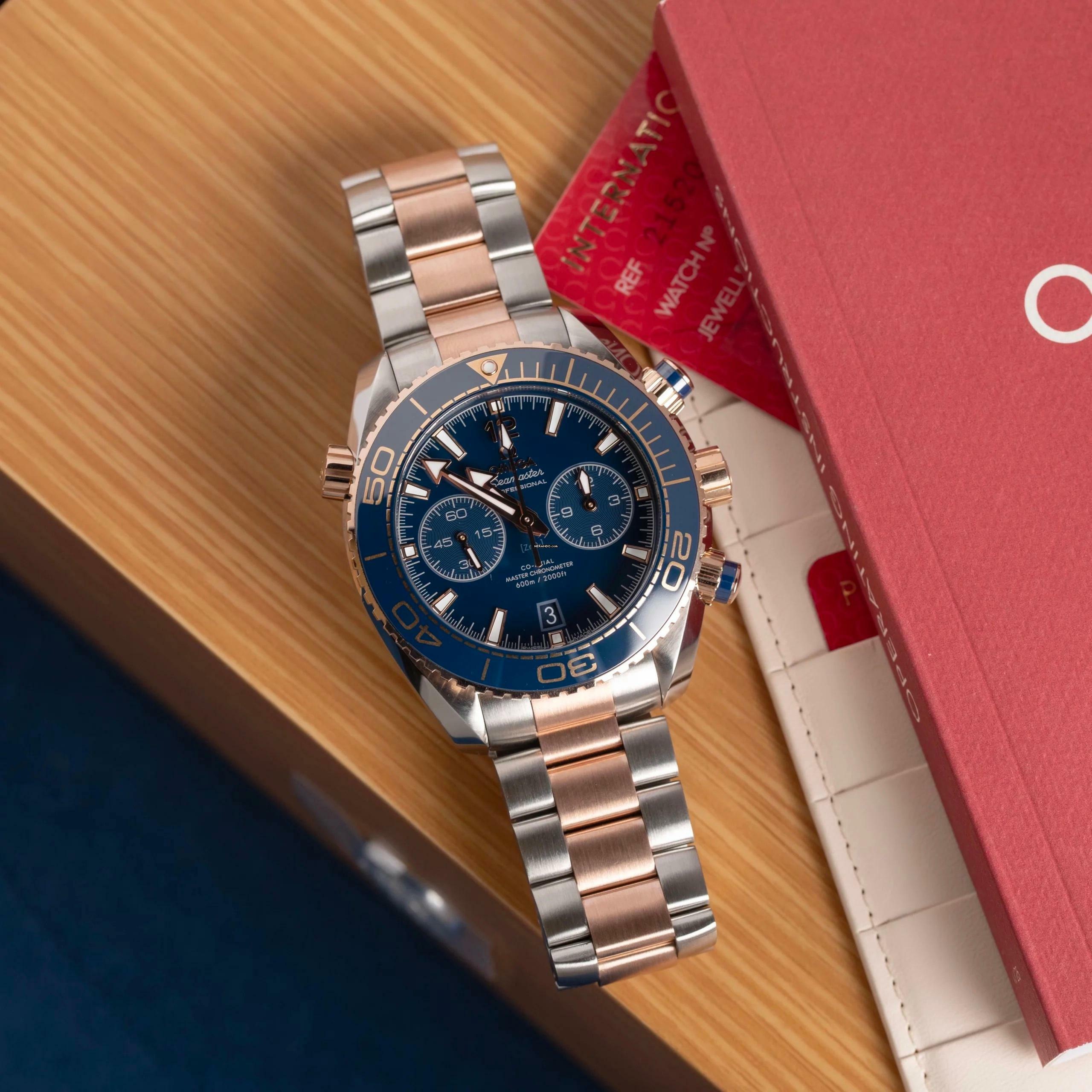 Omega Seamaster Planet Ocean Chronograph Full Set 2023
