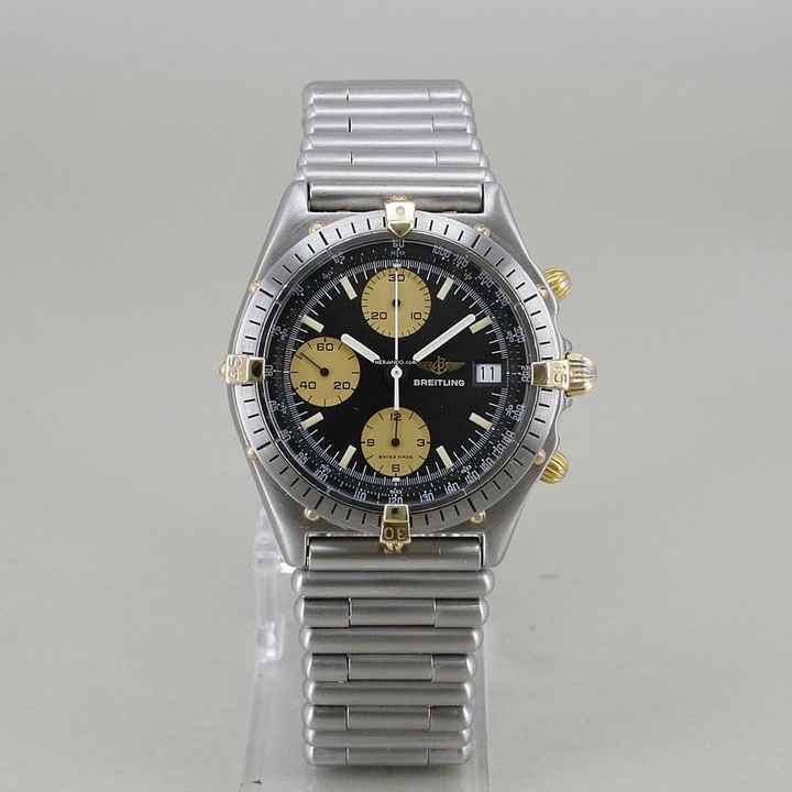  Breitling Chronomat Automatik Ø 39 mm Rouleaux Armband Zifferblatt schwarz 