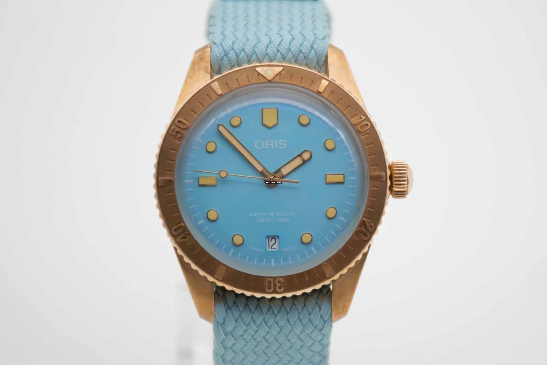  Oris Divers Sixty Five Cotton Candy Blue Tiffany Dial Fullset aus 2025 