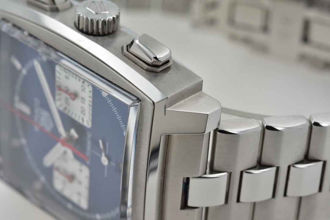  TAG Heuer Monaco Chronograph Heuer 02 Blue Dial Bracelet CBL2111.BA0644  