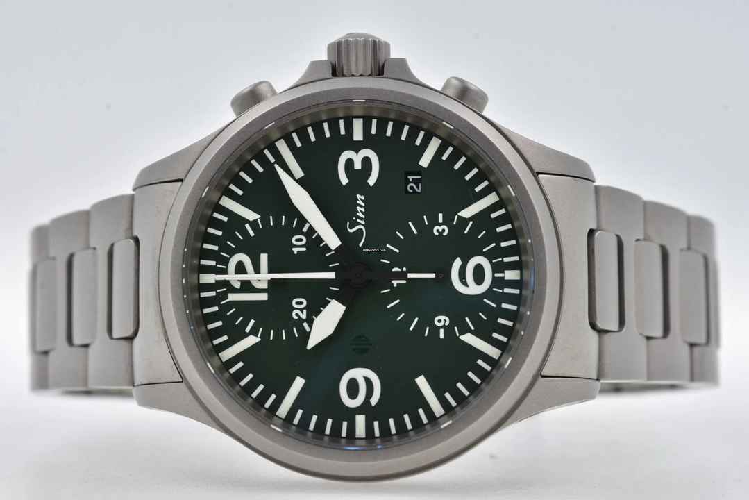  Sinn 756 / 757 Die Jagduhr Limited Edition to 100pcs Green Dial Chronograph  