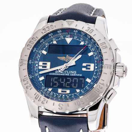  Breitling Airwolf Blue 44 – A78363 – like NEW – 2010 Full Set – Service 08/2025 