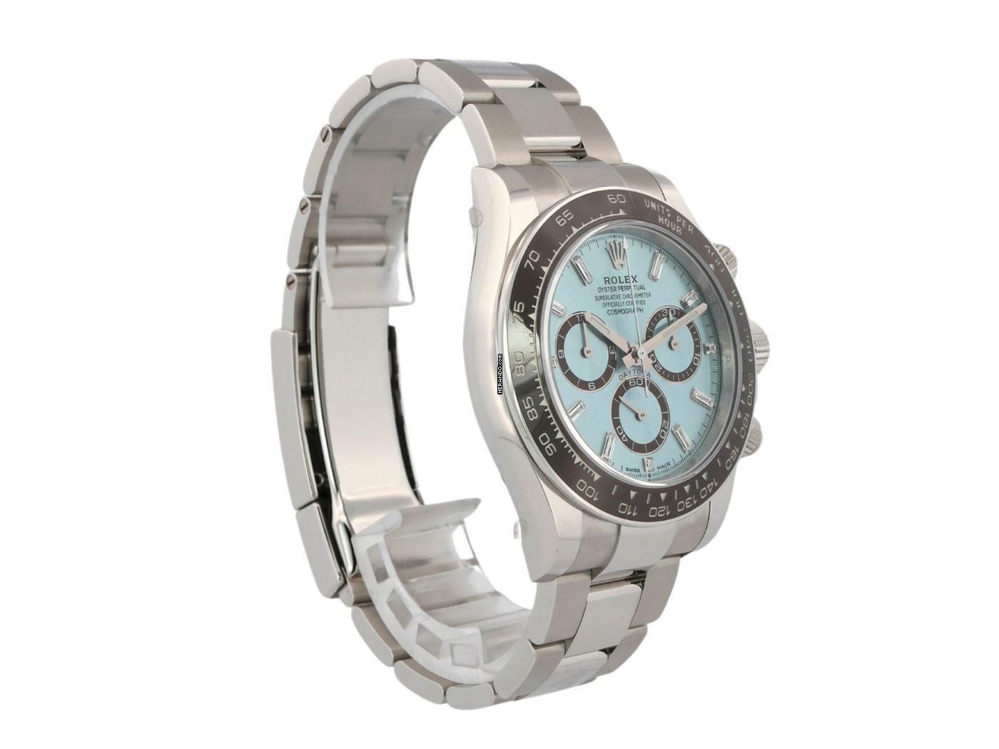  Rolex Daytona Platin 126506 Eisblau Diamant  