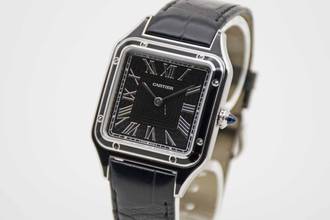 Thumbnail von Cartier Santos Dumont Black Lacquer perfektes Fullset mit Cartier Garantie bis 2031