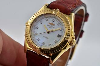 Thumbnail von Breitling Wings Lady Quartz Mother of Pearl Diamond Dial 18k Yellow Gold K67050