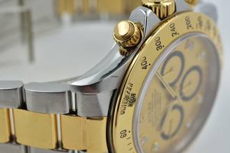 Thumbnail von Rolex Daytona Cosmograph Zenith 18k gold steel Gold Diamond Dial 16523