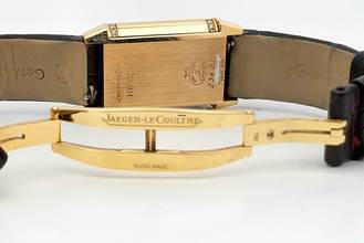 Thumbnail von Jaeger-LeCoultre Reverso Duetto 18 Kt. Gold black and white diamonds