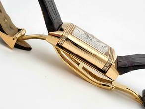 Thumbnail von Jaeger-LeCoultre Reverso Duetto 18 Kt. Gold black and white diamonds