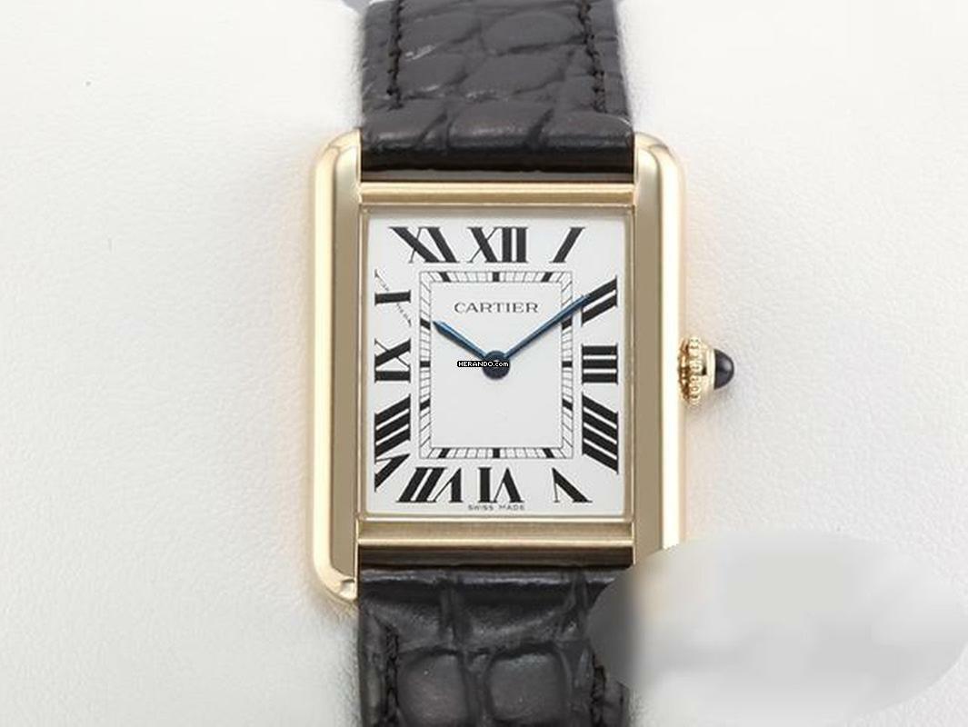 Cartier Tank Solo Lady Tank Solo Edelstahl Gelbgold 750 2018 W5200002 Stahl Steel 18kt Yellow Gold Damen