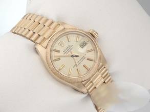 Thumbnail von Rolex Lady-Datejust Gelbgold 750 Automatik 18kt Yellow Gold Damen Damenuhr President-band Chronometer Oyster