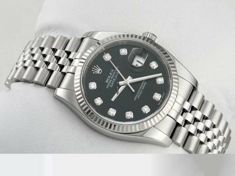  Rolex Datejust 36 36mm 116234 2016 Stahl Weissgold 750 Diamanten Automatik Gold  