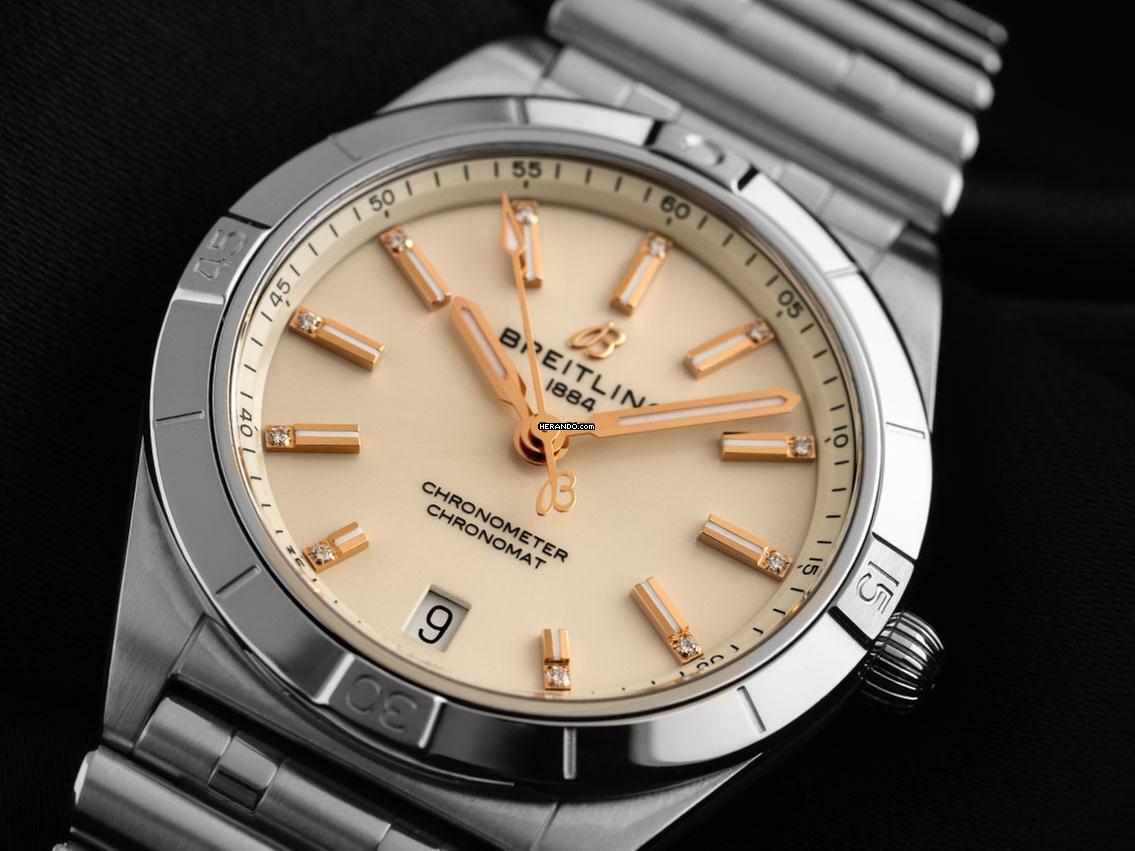 Breitling Chronomat Diamanten Ref.A10380101A2A1 2025 Full Set Ungetragen