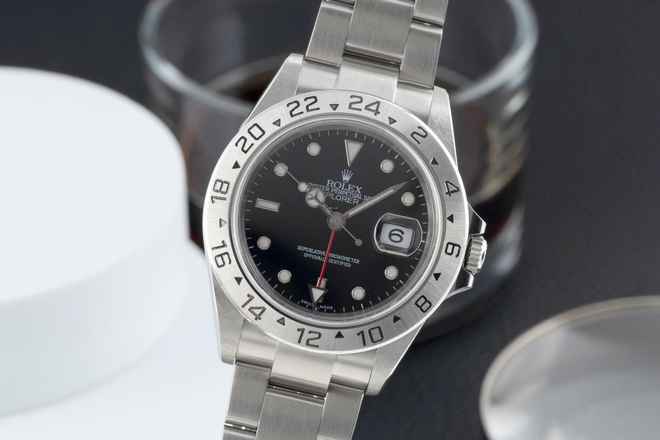  Rolex Explorer II Black Dial Edelstahl Automatik Herrenuhr Ref. 16570T Z-Serie 