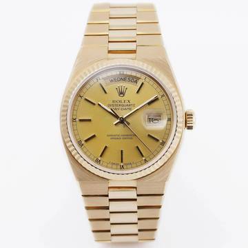  Rolex Day-Date Oysterquartz In 18k Yellow Gold - 19018 1983  