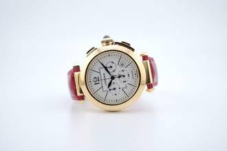 Thumbnail von Cartier Pasha Chronograph 42mm - Yellow Gold - With Box And Papers 2861 2009