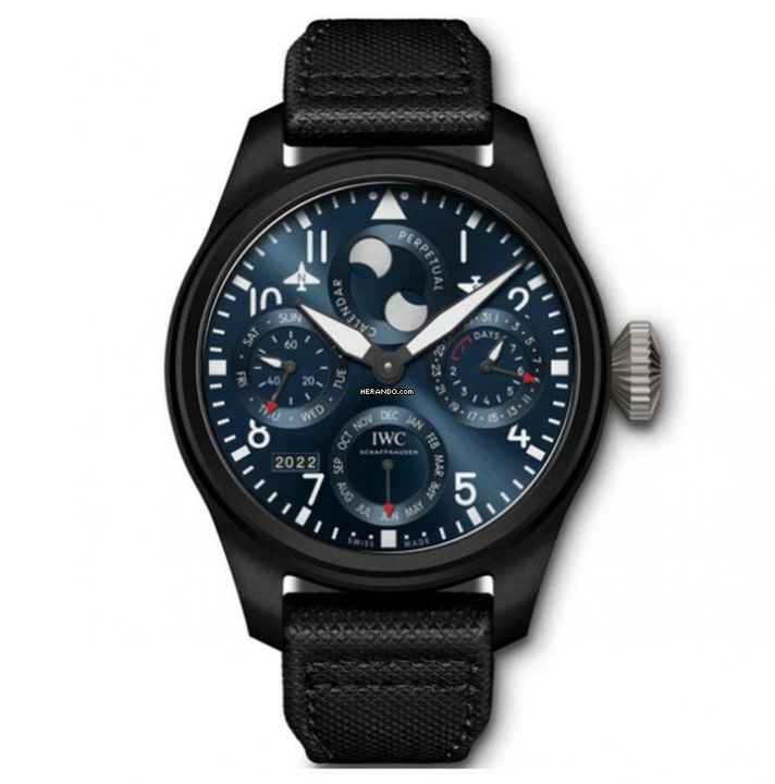  IWC Große Fliegeruhr Big Pilot Black Ceramic Blue Dial Perpetual Calendar Edition “RODEO DRIVE” - With Box And Papers - IW503001 