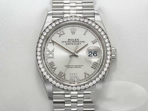  Rolex Datejust 36 126284 Rbr 2020 Lc100 Stahl Weissgold 750 Diamanten Automatik 