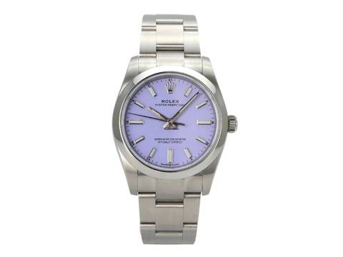  Rolex Oyster Perpetual 34 Ref. 124200 Lavender 