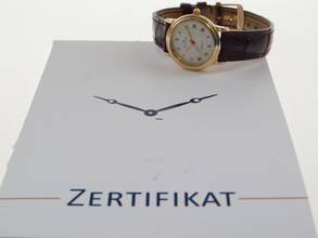 Thumbnail von Blancpain Villeret 18 Karat Rosegold Villeret Damenuhr 26mm im Top Zustand mit original BP Krokoband und original BP Schließe