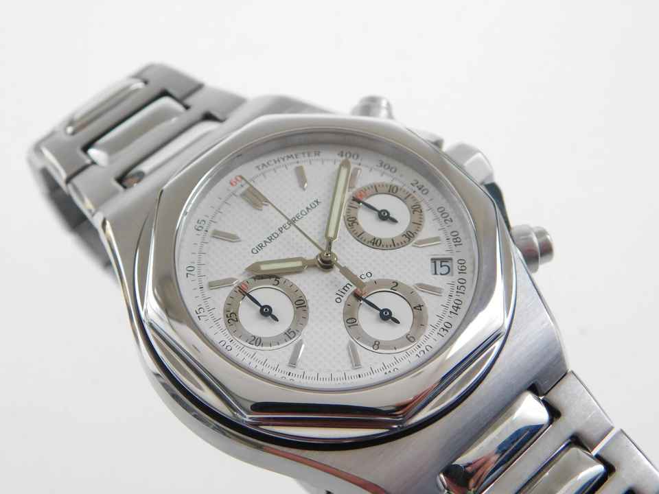  Girard Perregaux Laureato Olimpico Herrenuhr Chronograph 40 mm im Top Zustand limited Edition No 296 / 999 weltweit 