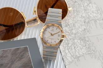 Thumbnail von Omega Constellation Quartz Stahl / Gold Quarz Herrenuhr Ref. 1312.30.00 B&P 1998