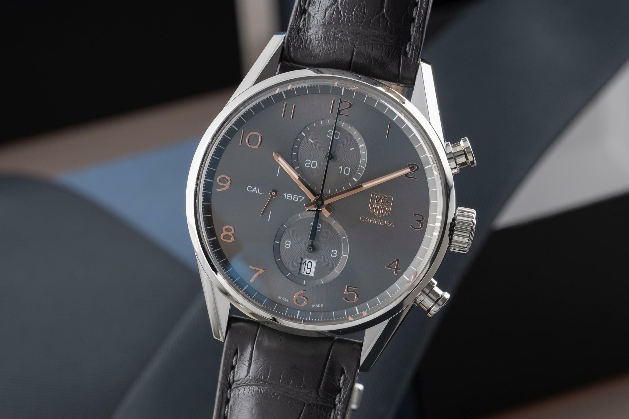 TAG Heuer Carrera Calibre 1887 Chronograph Stahl Automatik Herrenuhr Ref. CAR2013FC6313