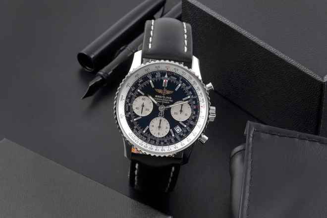  Breitling Navitimer Chronograph Stahl Automatik Ref. A23322 Box & Papiere 2005 