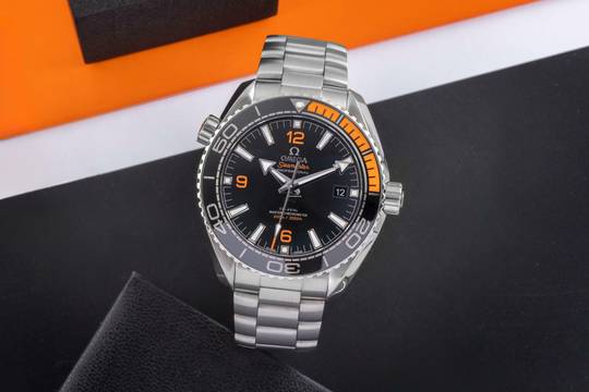  Omega Seamaster Planet Ocean Stahl Automatik Herrenuhr Ref. 215.30.44.21.01.002 B&P 2019 