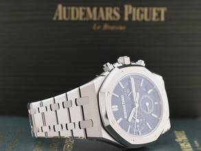 Thumbnail von Audemars Piguet Royal Oak Chronograph 26715st Chronograph 38mm Blue Dial - New