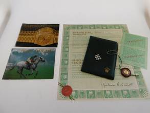 Thumbnail von Rolex Datejust 36 Stahl 36 mm Sammler Full Set von 1978 mit Jubiläumsblatt rare arabic special Dial Box & Papers