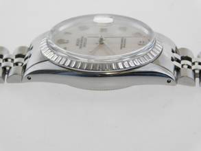 Thumbnail von Rolex Datejust 36 Stahl 36 mm Sammler Full Set von 1978 mit Jubiläumsblatt rare arabic special Dial Box & Papers