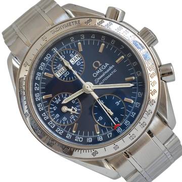  Omega Speedmaster Day Date 3523.80.00 chronograph blue dial 
