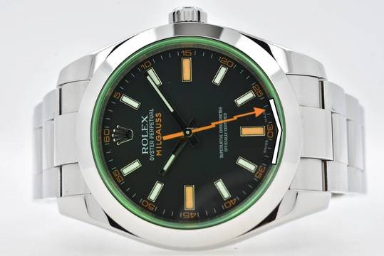  Rolex Milgauss 116400GV Green Rolex Service 02/2025 