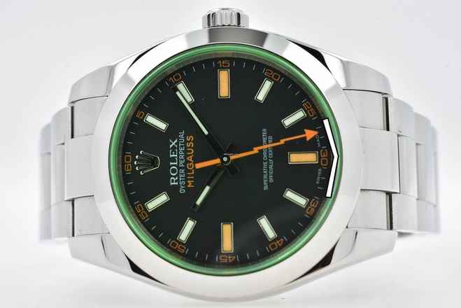  Rolex Milgauss 116400GV Green Rolex Service 02/2025 