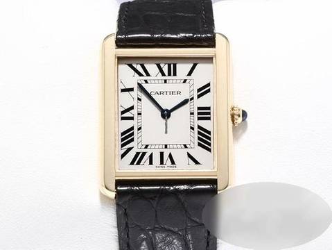  Cartier Tank Solo Großes Modell Edelstahl Gelbgold 750 W5200004 2012 Stahl Gold 